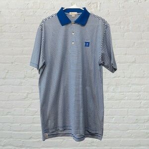 Peter Millar Duke Blue Devils Stripe Short Sleeve